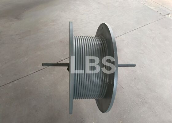 Single Wire Rope Barrel Double-fold Line Rope Groove Double Side Flanges For Lifting Winch Equipment