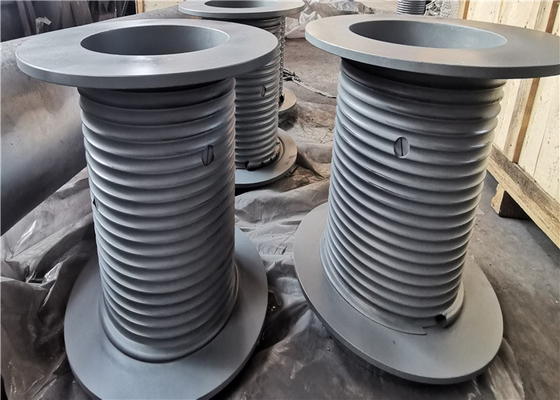 Customized Steel Material Lebus Grooved Rope Drum Galvanized For Industry Winch