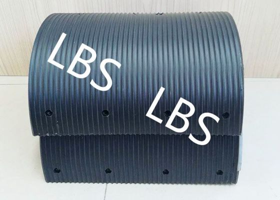 Fully Machined Bolted Connection Wire Rope Sheaves Black Polymer Material