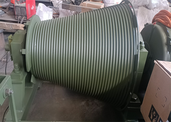 Carbon Steel Customizable Mechanical Parts Lebus Winch Drum Tower Crane Drum