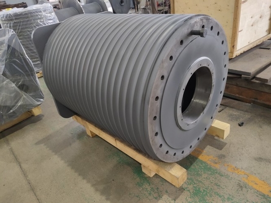 Carbon Steel Lebus Grooved Drum For Cranes Heavy Lifting Equipment