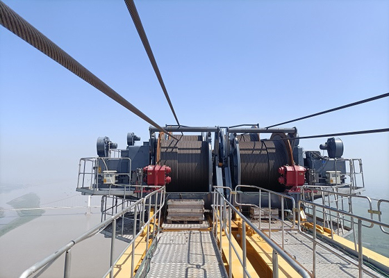 TCW-100 Tower Crane Mechanical Winch for 20mm Wire Rope
