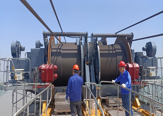 TCW-100 Tower Crane Mechanical Winch for 20mm Wire Rope