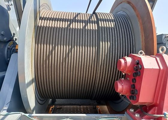 TCW-100 Tower Crane Mechanical Winch for 20mm Wire Rope