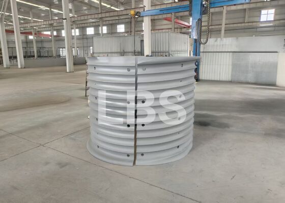 Sandblasted Coating LBS Drum Sleeve Winch Barrel Q355D Steel For Lifting Winch Equipment
