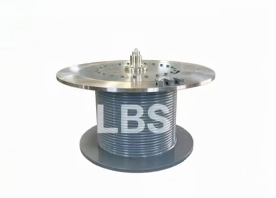 Spiral Rope Groove LBS Grooved Drum Q355D Steel Flange Mounted For Tower Crane