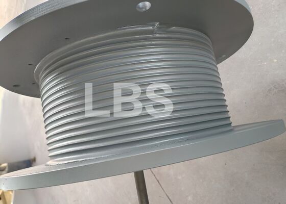 Single Wire Rope Barrel Double-fold Line Rope Groove Double Side Flanges For Lifting Winch Equipment