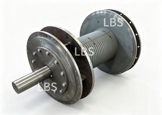 Heavy Duty Q355D LBS Grooved Drum Customized for Crane Wire Rope