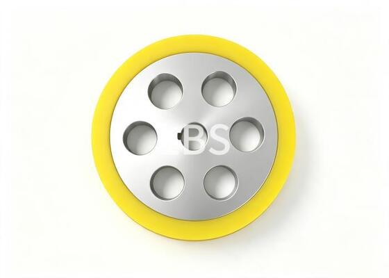 Precision Machined 6061-T6 Aluminum Fixed Pulley with PU Cladding, Precision Tolerance Guide Wheel for Winch & Lifting Equipment