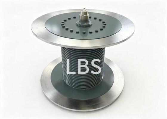 High‑Capacity 7‑Layer Spooling Lebus Double‑Fold Grooved Winch Drum With Shaft