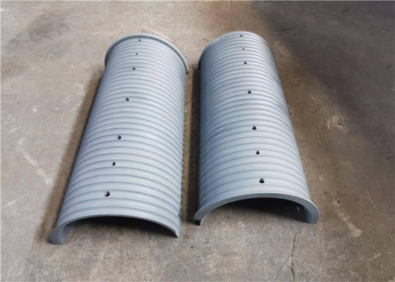 Тяжелая нагрузка полуразделенные канавные рукава для стальных проволочных веревок